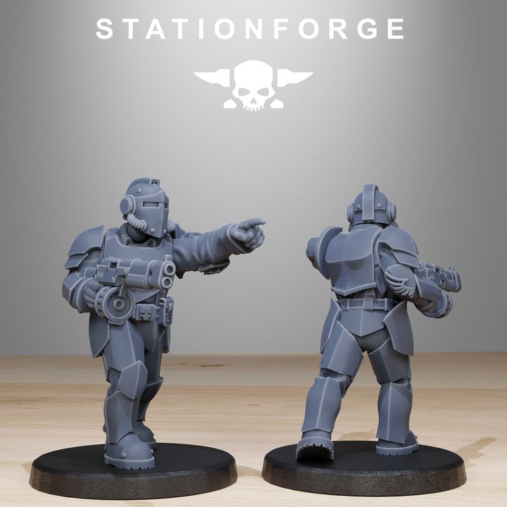 Wargames - Stationforge - GrimGuard - Enforcers Squad (10 Figurer)
