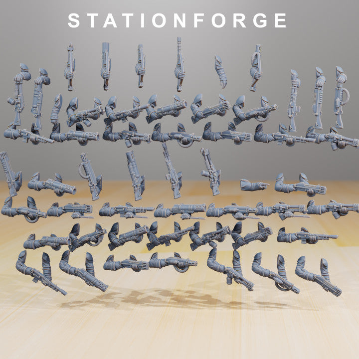 Wargames - Stationforge - GrimGuard - Infantry Squad (Builder - nok til 10 Figurer)
