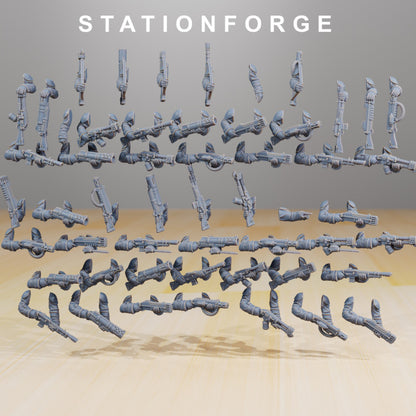 Wargames - Stationforge - GrimGuard - Infantry Squad (Builder - nok til 10 Figurer)