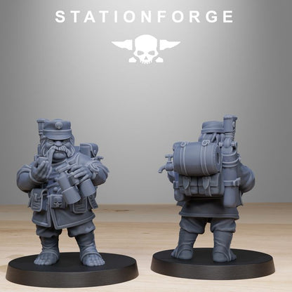 Wargames - Stationforge - GrimGuard - Skulldart Trappers Squad (12 Figurer)
