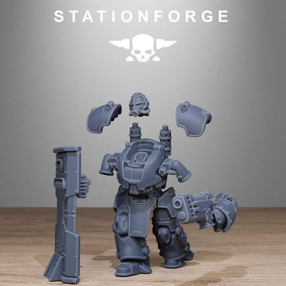 Wargames - Stationforge - GrimGuard - Power Armor Squad (5 Figurer)