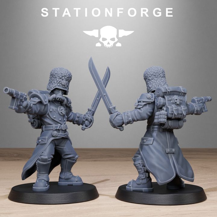 Wargames - Stationforge - GrimGuard - Royals Squad (10 Figurer)