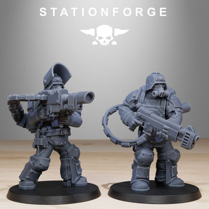 Wargames - Stationforge - GrimGuard - Armored Squad (10 Figurer)