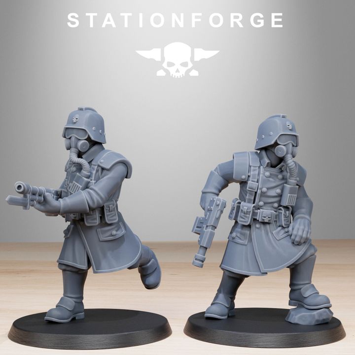 Wargames - Stationforge - GrimGuard - Militants Squad (10 Figurer)