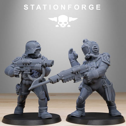 Wargames - Stationforge - GrimGuard - Divers Squad (10 Figurer)