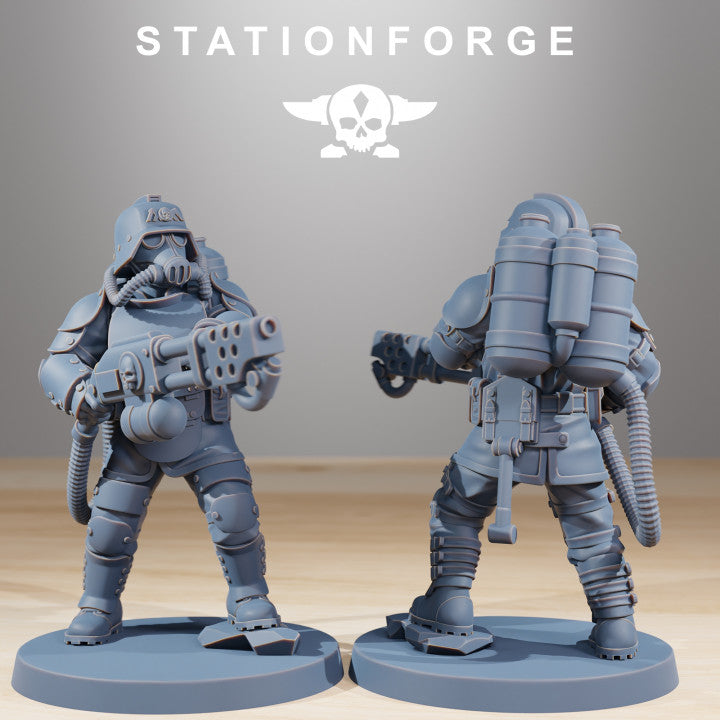 Wargames - Stationforge - GrimGuard - Ironclads Squad (10 Figurer)