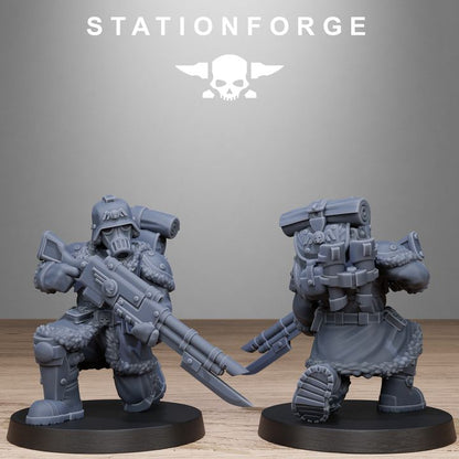 Wargames - Stationforge - GrimGuard - Frostwatch Patrol Squad (10 Figurer)