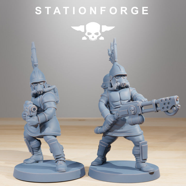 Wargames - Stationforge - GrimGuard - Aquilastra Squad (12 Figurer)