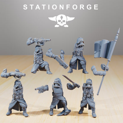 Wargames - Stationforge - GrimGuard - Command Force Squad (5 Figurer)