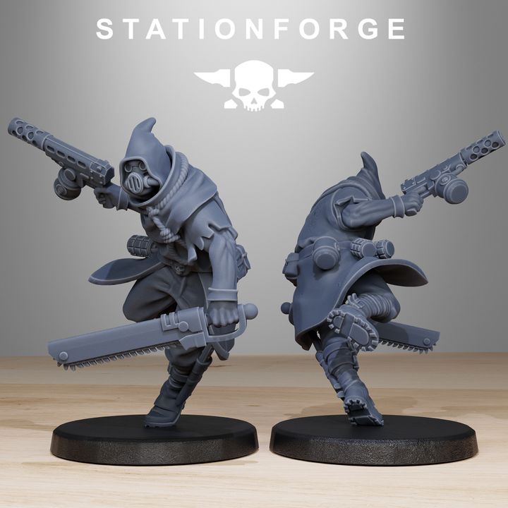 Wargames - Stationforge - GrimGuard - Mercenaries Squad (10 Figurer)