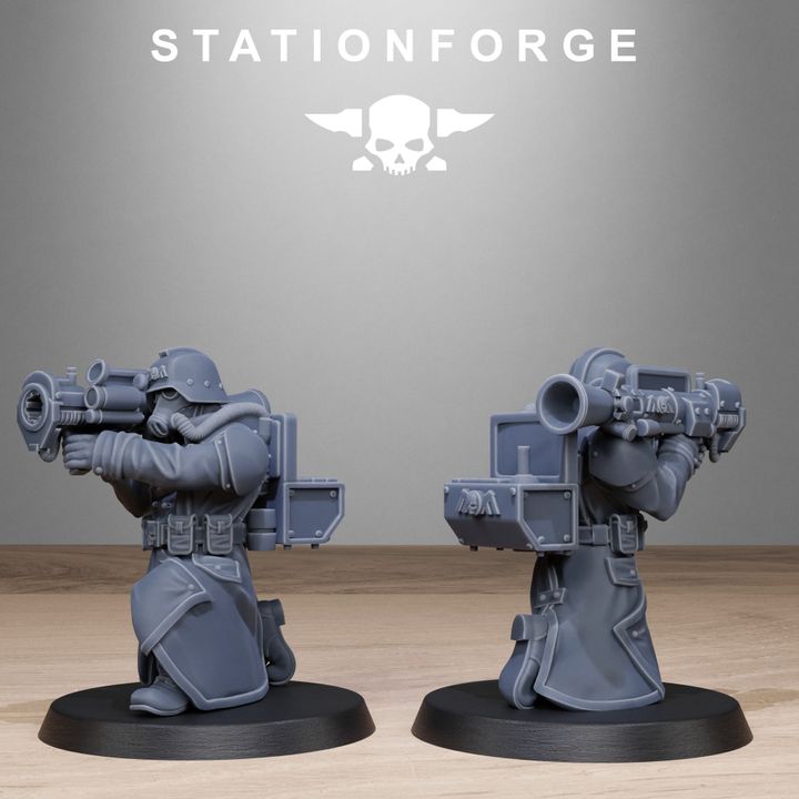 Wargames - Stationforge - GrimGuard - Rocketeers Squad (10 Figurer)