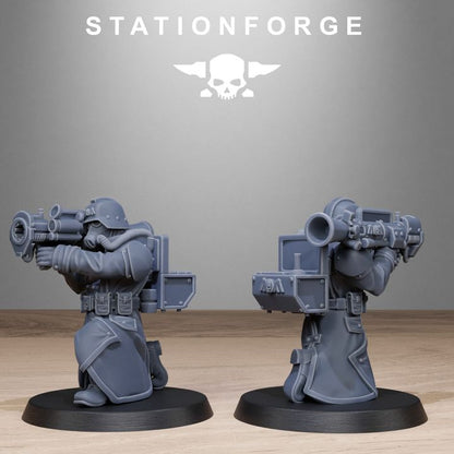 Wargames - Stationforge - GrimGuard - Rocketeers Squad (10 Figurer)