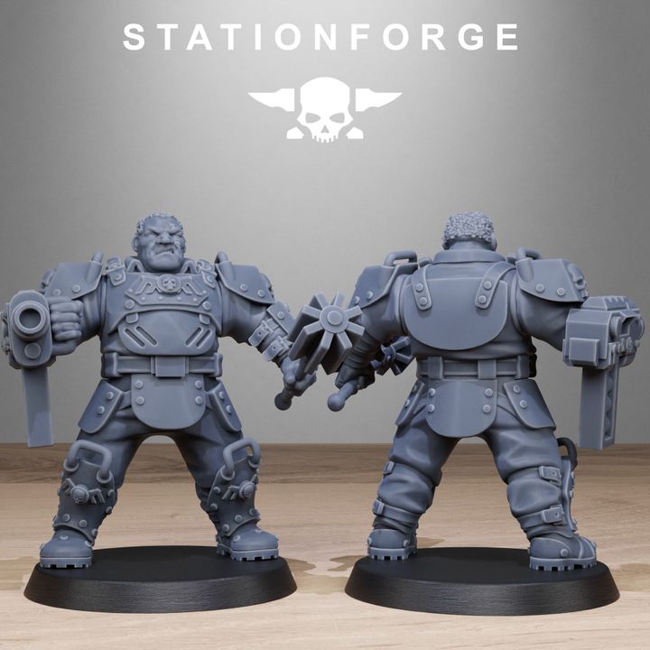 Wargames - Stationforge - GrimGuard - Armored Mutants Squad (10 Figurer)