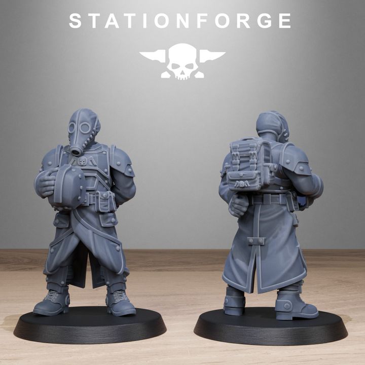 Wargames - Stationforge - GrimGuard - Vigils Squad (10 Figurer)