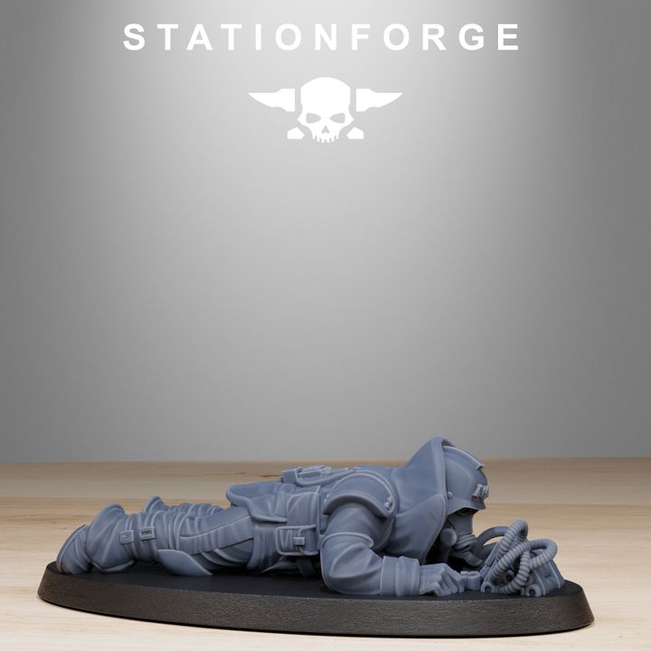 Wargames - Stationforge - GrimGuard - Bomb Squad (10 Figurer)