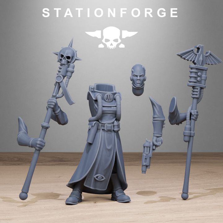 Wargames - Stationforge - GrimGuard - Seers Squad (10 Figurer)