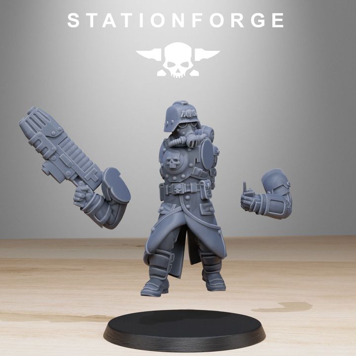 Wargames - Stationforge - GrimGuard - Bombardiers Squad (11 Figurer)