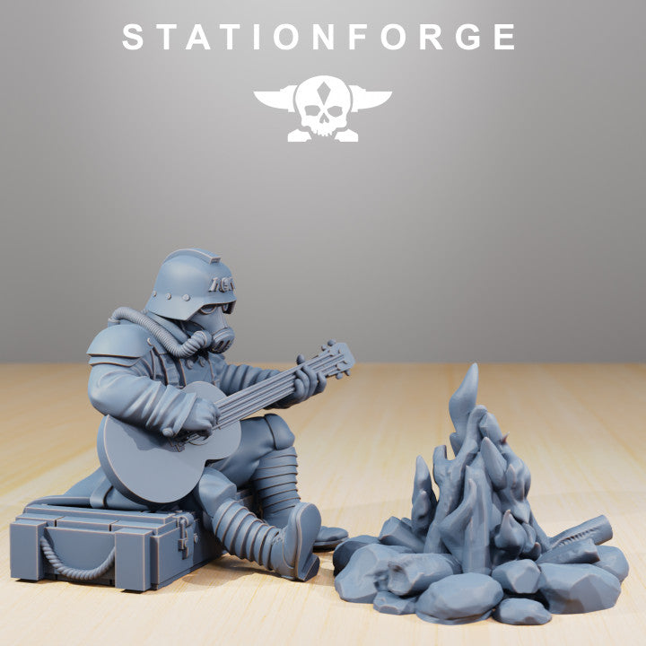 Wargames - Stationforge - GrimGuard - Comrades (5 Figurer)