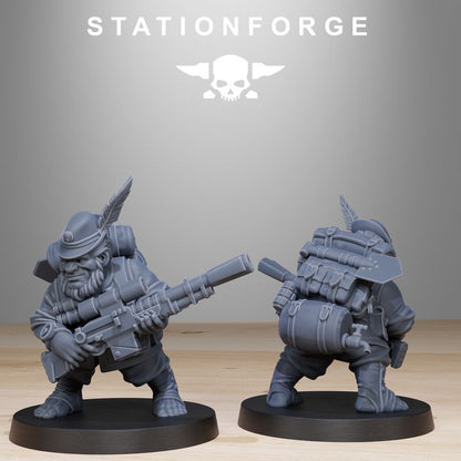 Wargames - Stationforge - GrimGuard - Skulldart Trappers Squad (12 Figurer)
