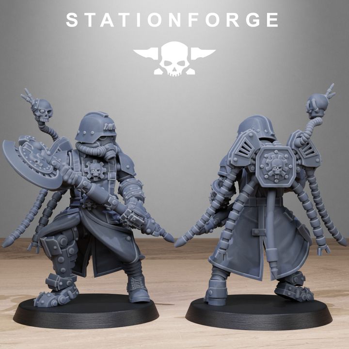 Wargames - Stationforge - GrimGuard - Tech Engineer Squad (10 Figurer)