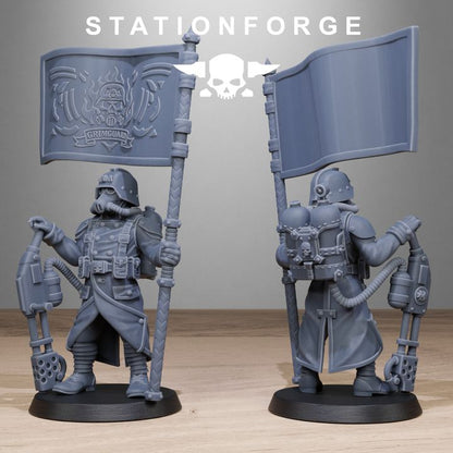 Wargames - Stationforge - GrimGuard - Flamer Squad (10 Figurer)