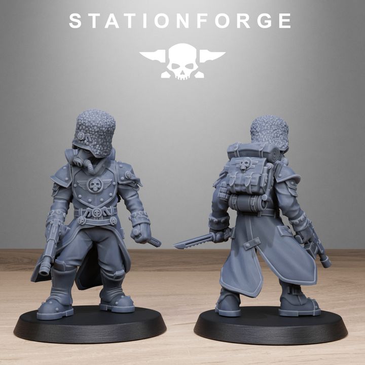 Wargames - Stationforge - GrimGuard - Royals Squad (10 Figurer)
