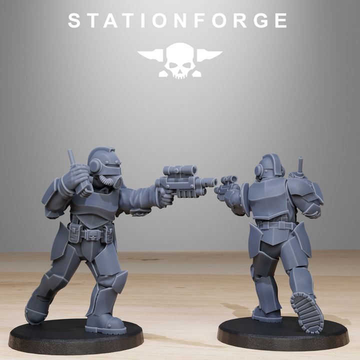 Wargames - Stationforge - GrimGuard - Enforcers Squad (10 Figurer)