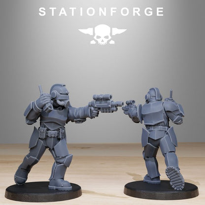 Wargames - Stationforge - GrimGuard - Enforcers Squad (10 Figurer)