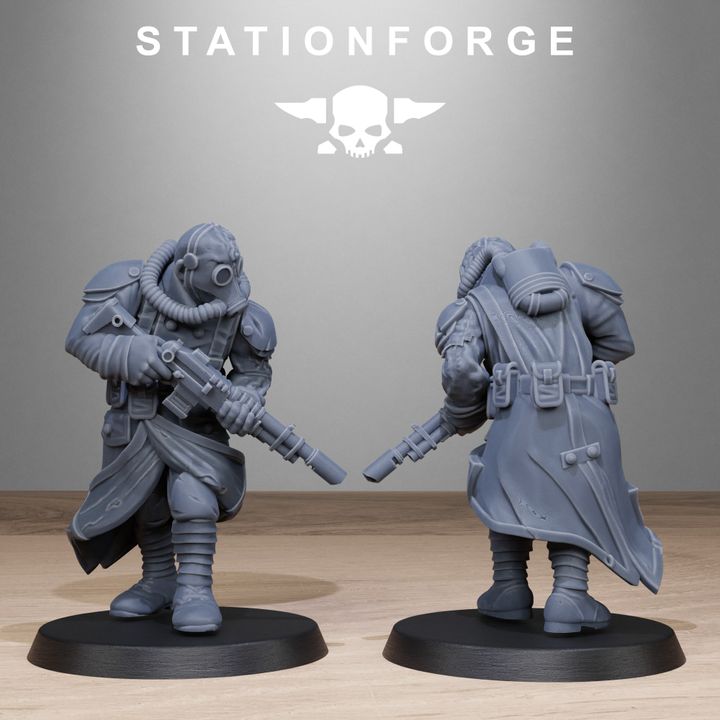 Wargames - Stationforge - GrimGuard - Radioactive Mutants Squad (10 Figurer)