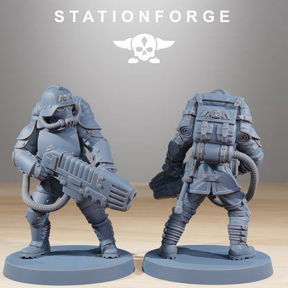 Wargames - Stationforge - GrimGuard - Ironclads Squad (10 Figurer)