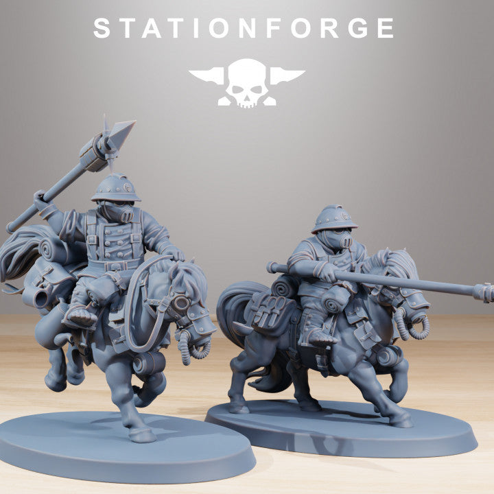 Wargames - Stationforge - GrimGuard - Pony Cavalry Squad (10 Figurer)