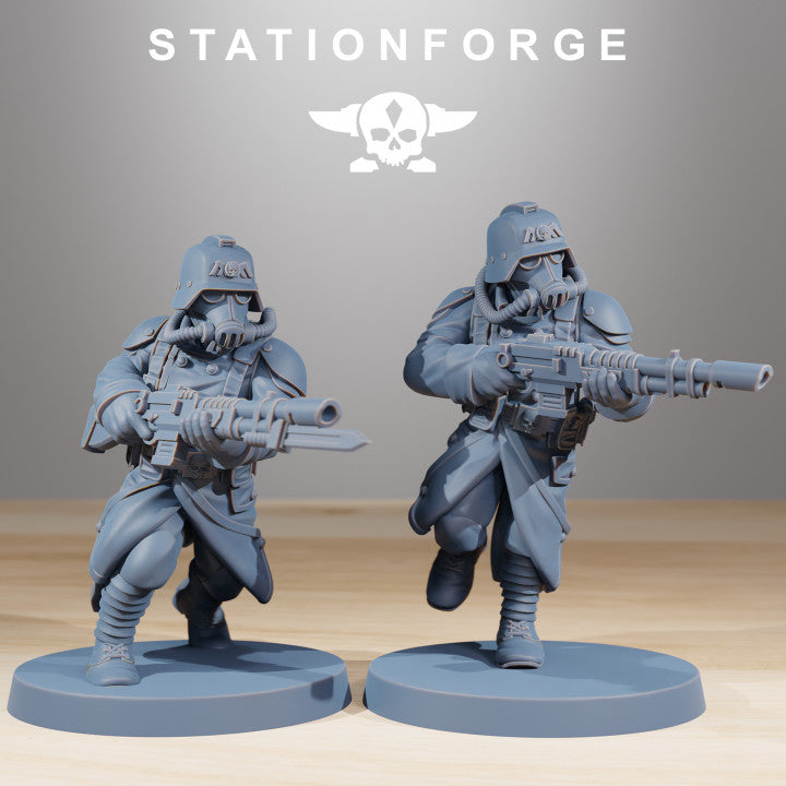 Wargames - Stationforge - GrimGuard - Acolytes Squad (10 Figurer)