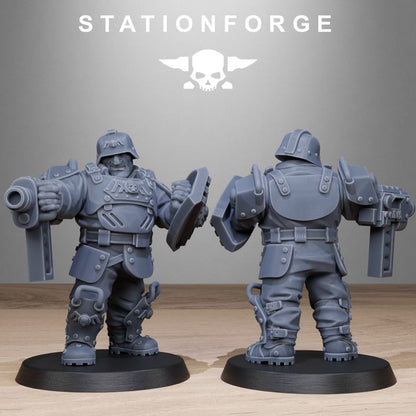 Wargames - Stationforge - GrimGuard - Armored Mutants Squad (10 Figurer)