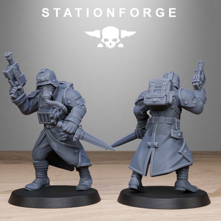 Wargames - Stationforge - GrimGuard - Vigils Squad (10 Figurer)