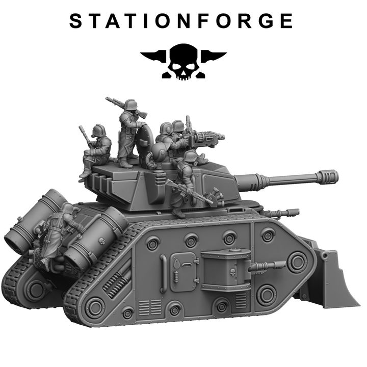 Wargames - Stationforge - GrimGuard - Battle Tank 2.0 (with interior)