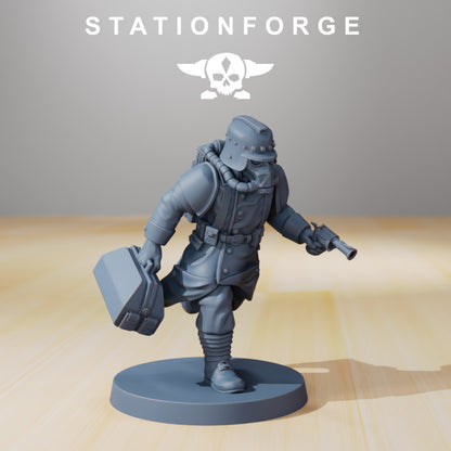 Wargames - Stationforge - GrimGuard - Supporters Squad (6 Figurer)