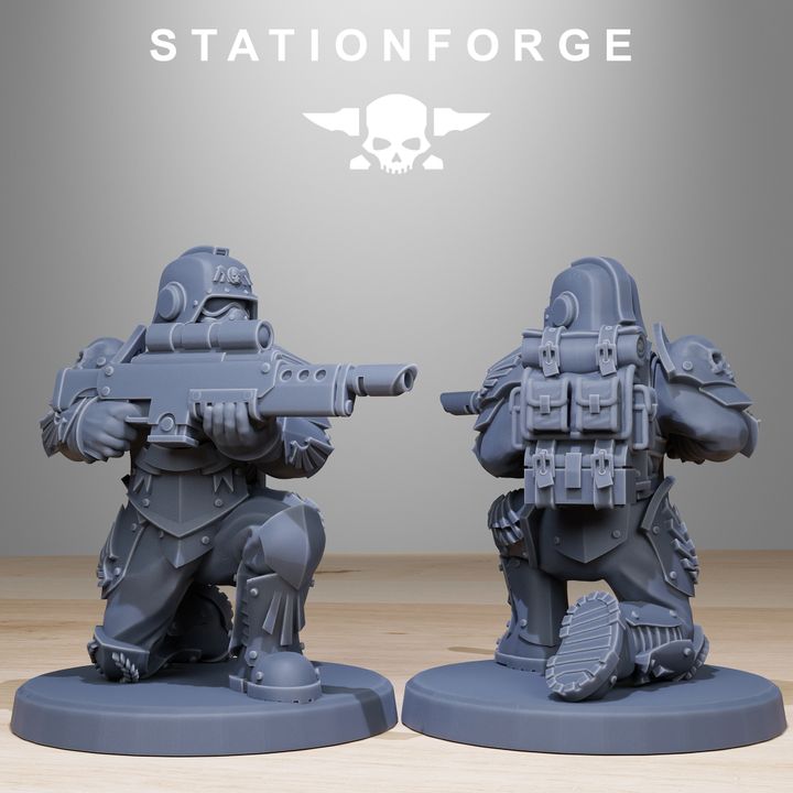 Wargames - Stationforge - GrimGuard - Elites Squad (10 Figurer)