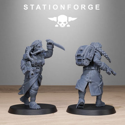Wargames - Stationforge - GrimGuard - Sisters Squad (10 Figurer)