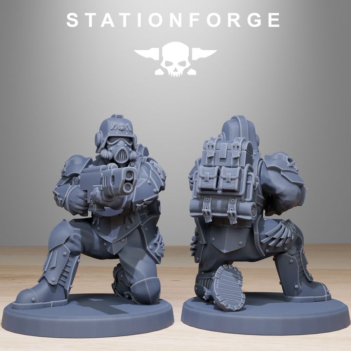 Wargames - Stationforge - GrimGuard - Elites Squad (10 Figurer)