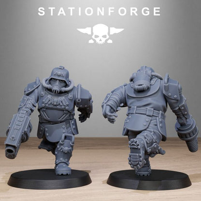 Wargames - Stationforge - GrimGuard - Armored Mutants Squad (10 Figurer)