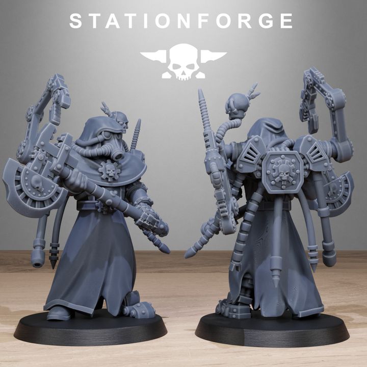 Wargames - Stationforge - GrimGuard - Tech Engineer Squad (10 Figurer)