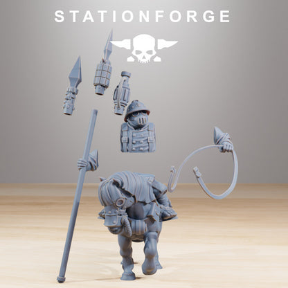 Wargames - Stationforge - GrimGuard - Pony Cavalry Squad (10 Figurer)