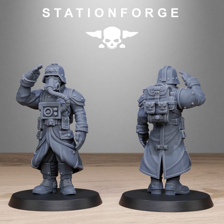 Wargames - Stationforge - GrimGuard - Vigils Squad (10 Figurer)