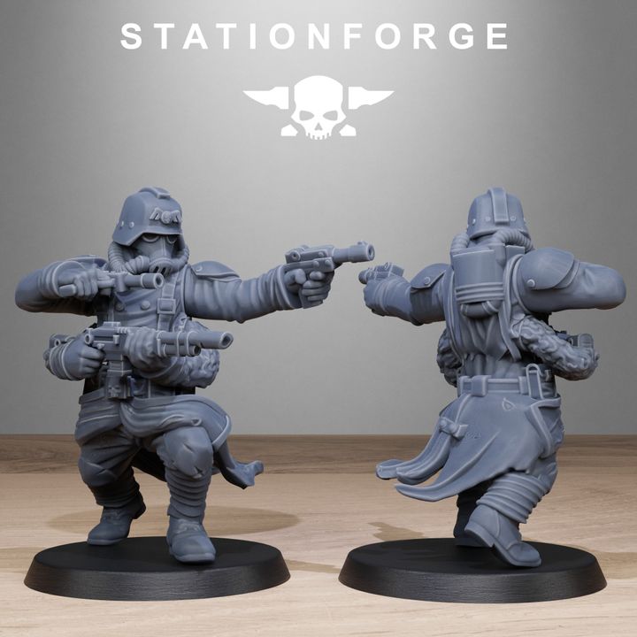 Wargames - Stationforge - GrimGuard - Radioactive Mutants Squad (10 Figurer)