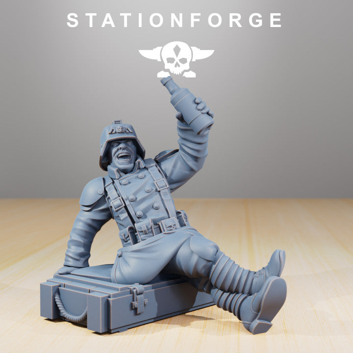 Wargames - Stationforge - GrimGuard - Comrades (5 Figurer)