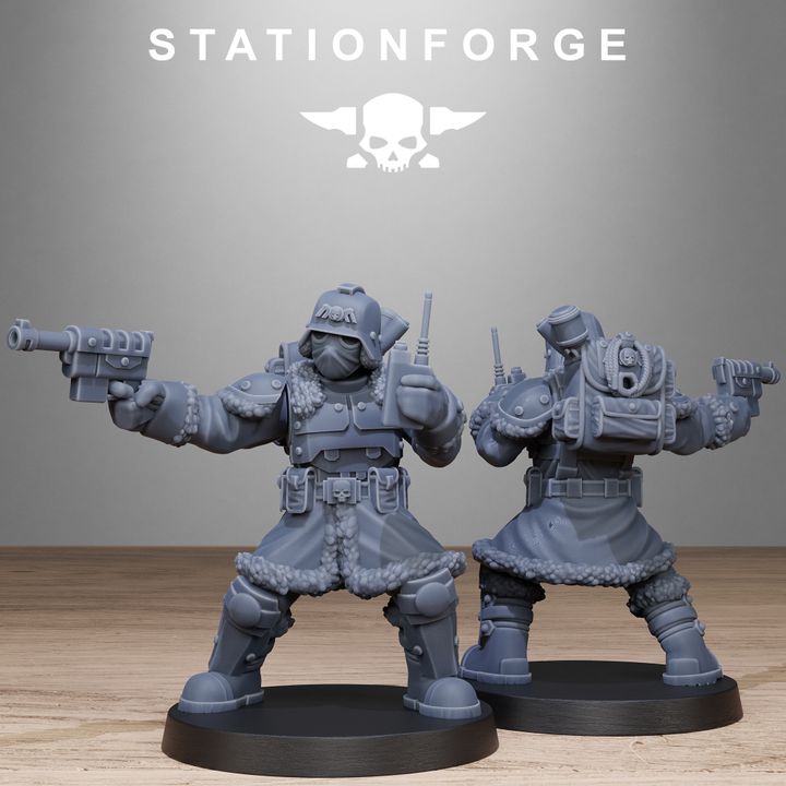 Wargames - Stationforge - GrimGuard - Frostwatch Patrol Squad (10 Figurer)