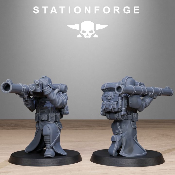 Wargames - Stationforge - GrimGuard - Rocketeers Squad (10 Figurer)