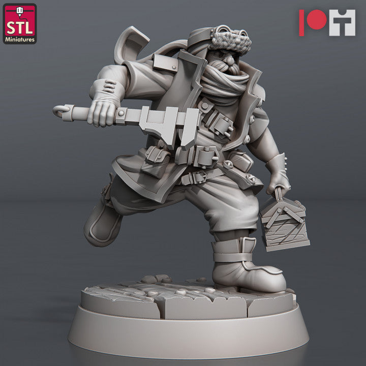 Dungeons & Dragons - STL Miniatures - Airship Crew Set