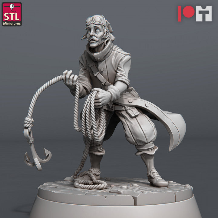 Dungeons & Dragons - STL Miniatures - Airship Crew Set