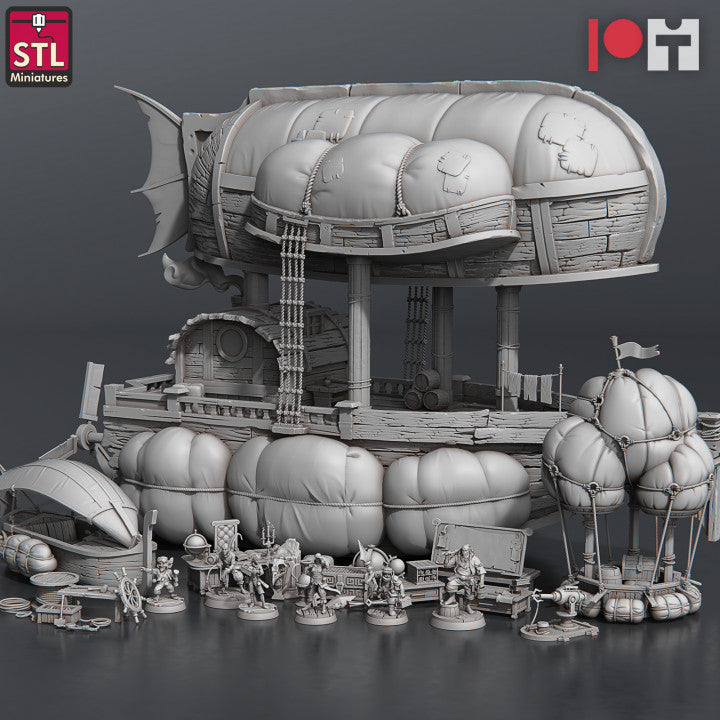 Dungeons & Dragons - STL Miniatures - Airship Crew Set